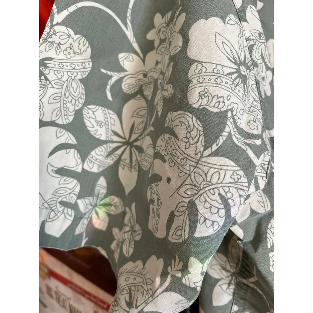 Chaps Ralph Lauren Floral Button Up Short Sleeve Shirt Men's - Picture 5 of 6